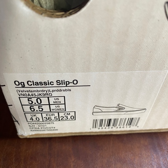 Vans suede navy OG Slip on 5M 7W - Picture 4 of 4